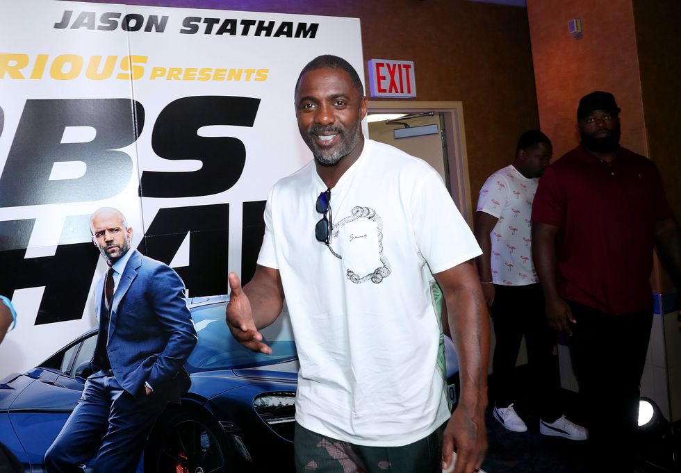 "fast  furious presents hobbs  shaw" screening hosted by idris elba and angie martinez
