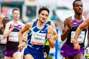 ignacio fontes corre los 1500 metros en hengelo