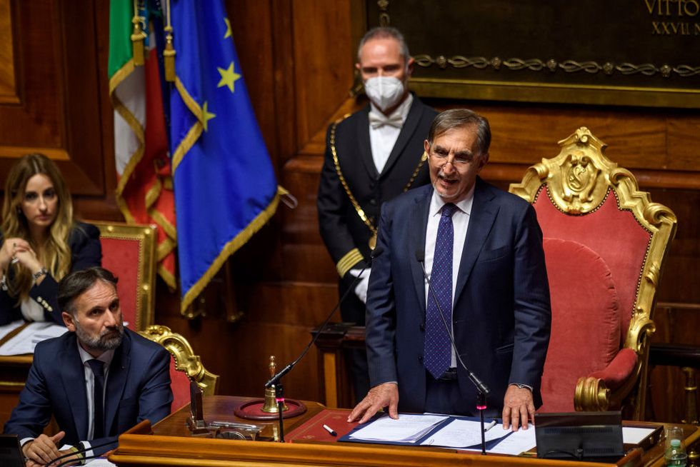 first parliament sitting of the italian republic's xix legislature after snap elections