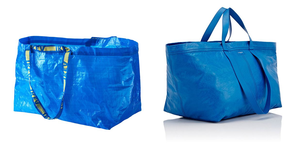 catch a cold Connection questionnaire Photos of Balenciaga's $2,145 Tote That Looks Like IKEA's 99 Cent Tote -  Balenciaga's $2,145 Version of IKEA's Blue Tote