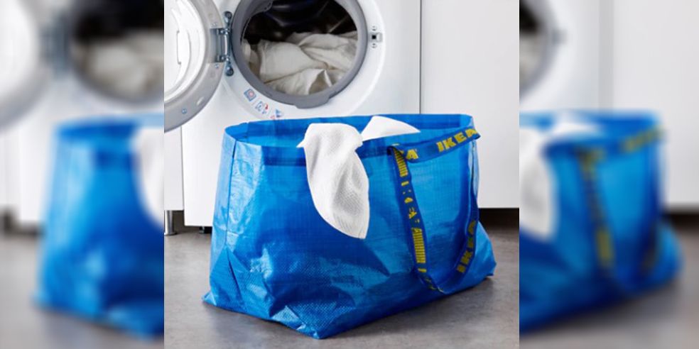 IKEA LuLaRoe Storage Bag Dark Blue Tarp Plastic Laundry Garment