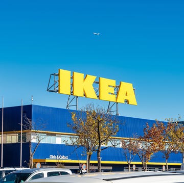 IKEA store with prominent signage against a clear blue sky ikea store with prominent signage against a clear blue sky
