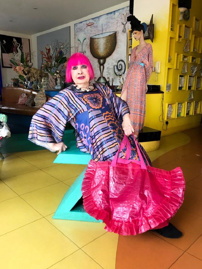 IKEA's Pink FRAKTA Bag By Zandra Rhodes Launching September 2021