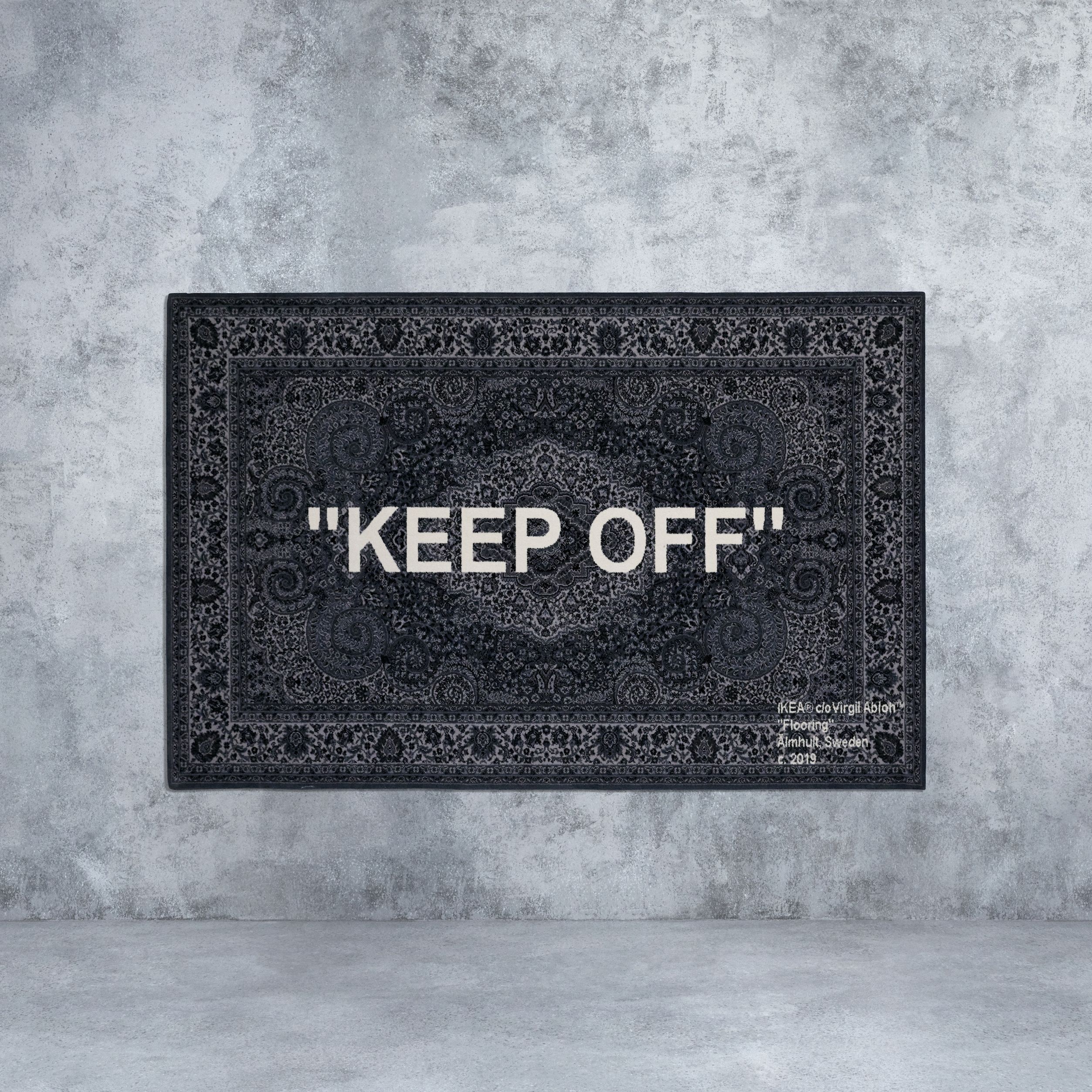 What's My Blank?] IKEA X Off-White KEEP OFF Rug Unwrapping 