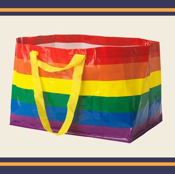 ikea is selling a rainbow version of its iconic blue frakta bag for pride