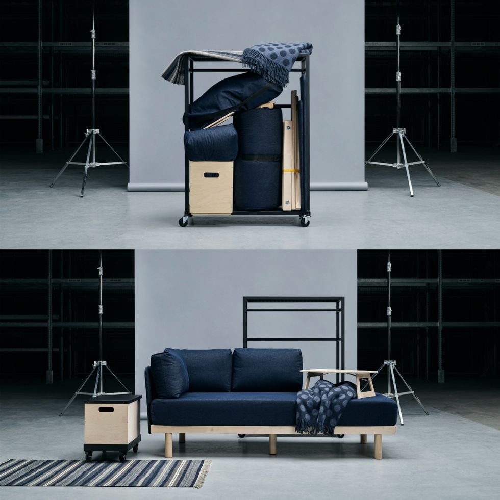 ikea packable couch