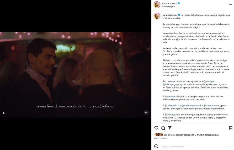 el ex futbolista estuvo en los 40 de la madre de sus dos hijos