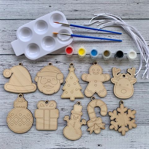 wood ornaments you can paint
