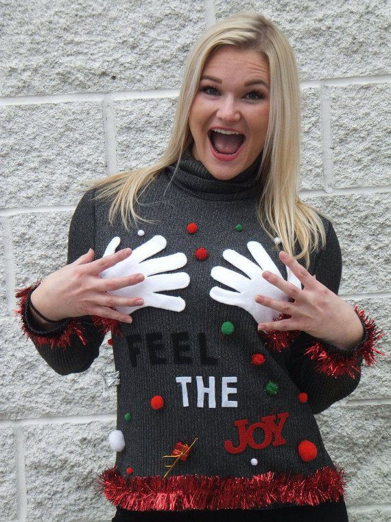 Naughty ugly christmas clearance sweater