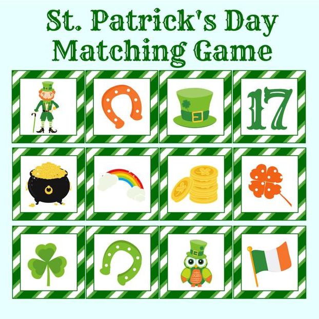 St. Patrick's Day Match Game  Play St. Patrick's Day Match Game on  PrimaryGames