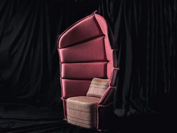 Product, Chair, Furniture, Textile, Room, Tints and shades, Curtain, Interior design, Magenta, Still life photography, 