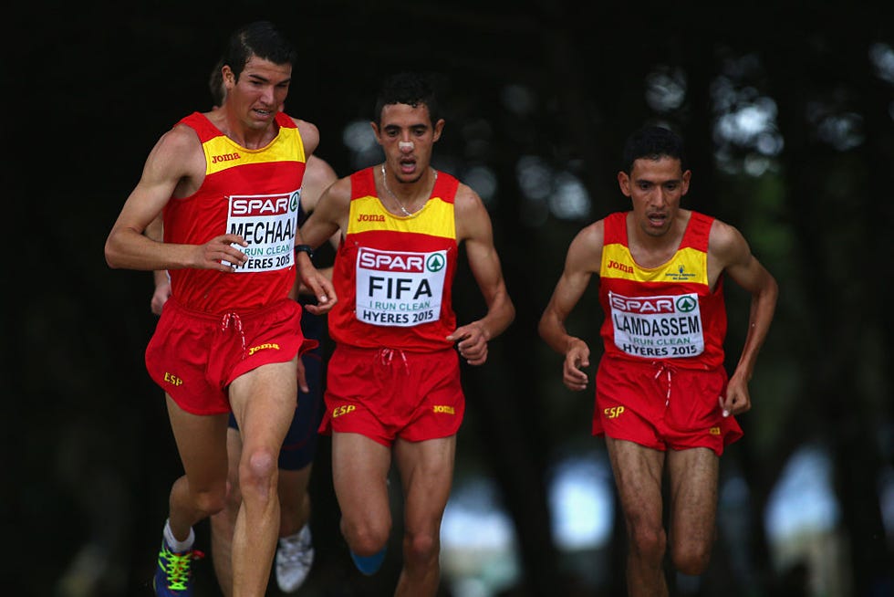 adel mechaa, ilias fifa  y ayad lamdassem en el europeo de campo a través del año 2013