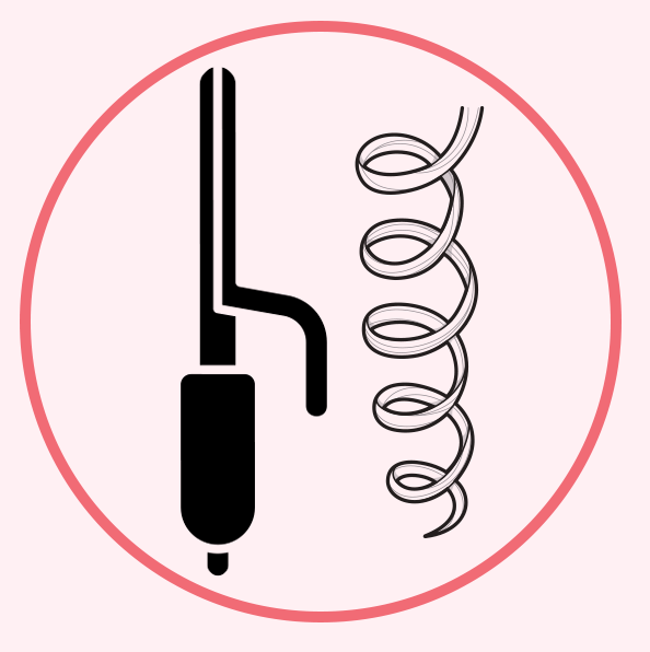 curling wand illustration