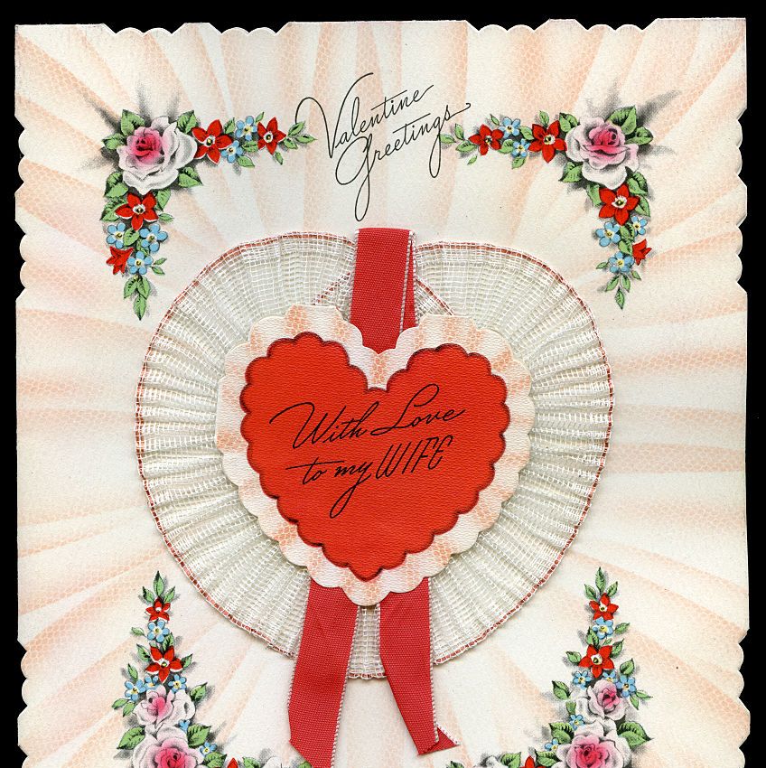vintage valentine's day cards valentine's day card