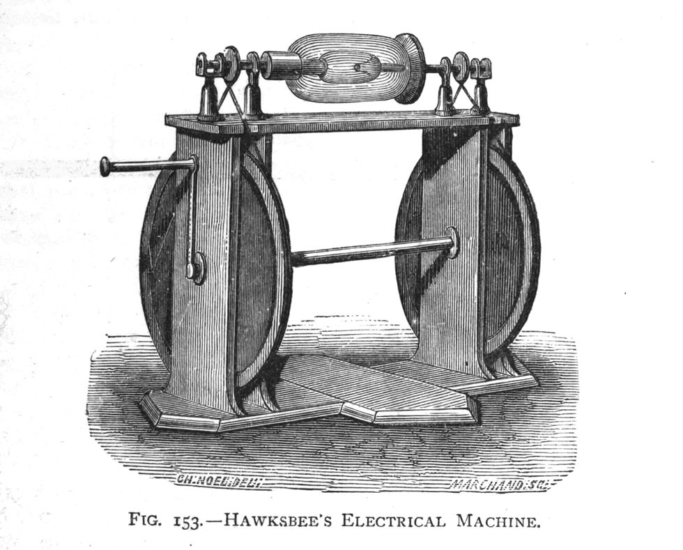 'hawksbee's electrical machine'