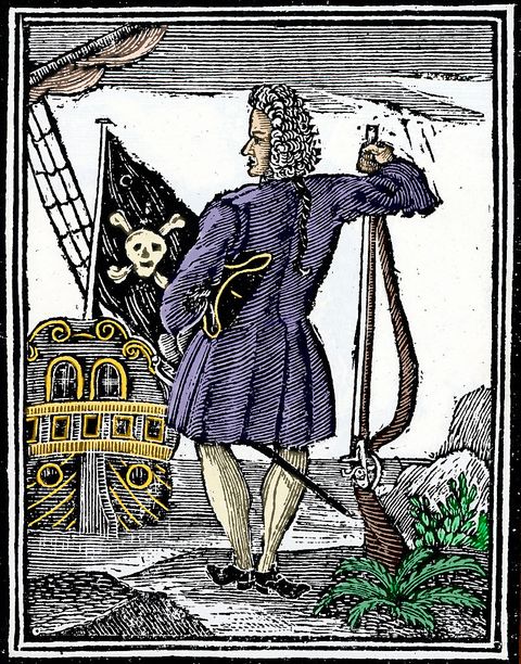illustration of pirate major stede bonnet