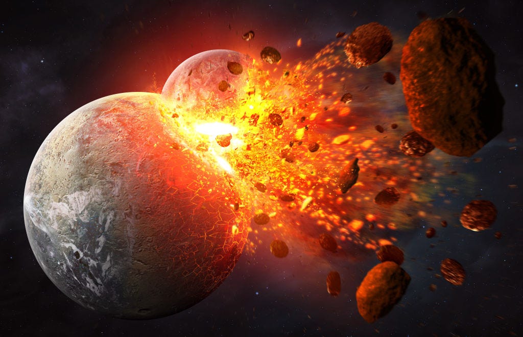 How The Moon Was Formed The Giant Impact Hypothesis Explained