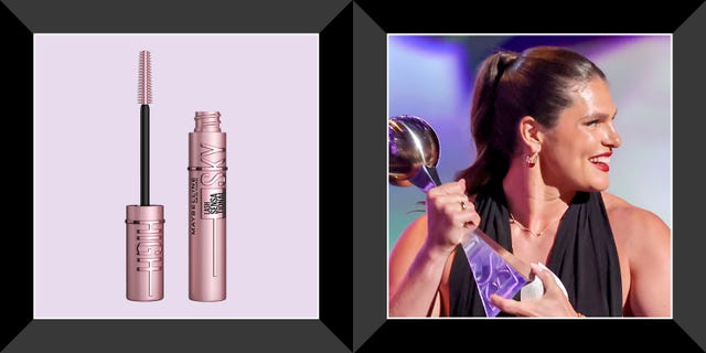 maybelline mascara, ilona maher holding espy award