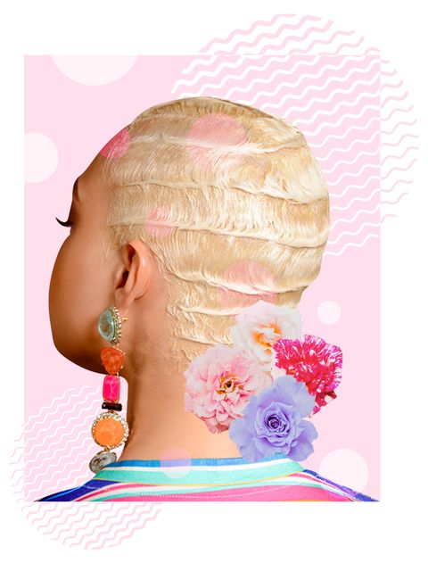 Face, Hair, Head, Pink, Cheek, Forehead, Hairstyle, Illustration, Neck, Ear, 