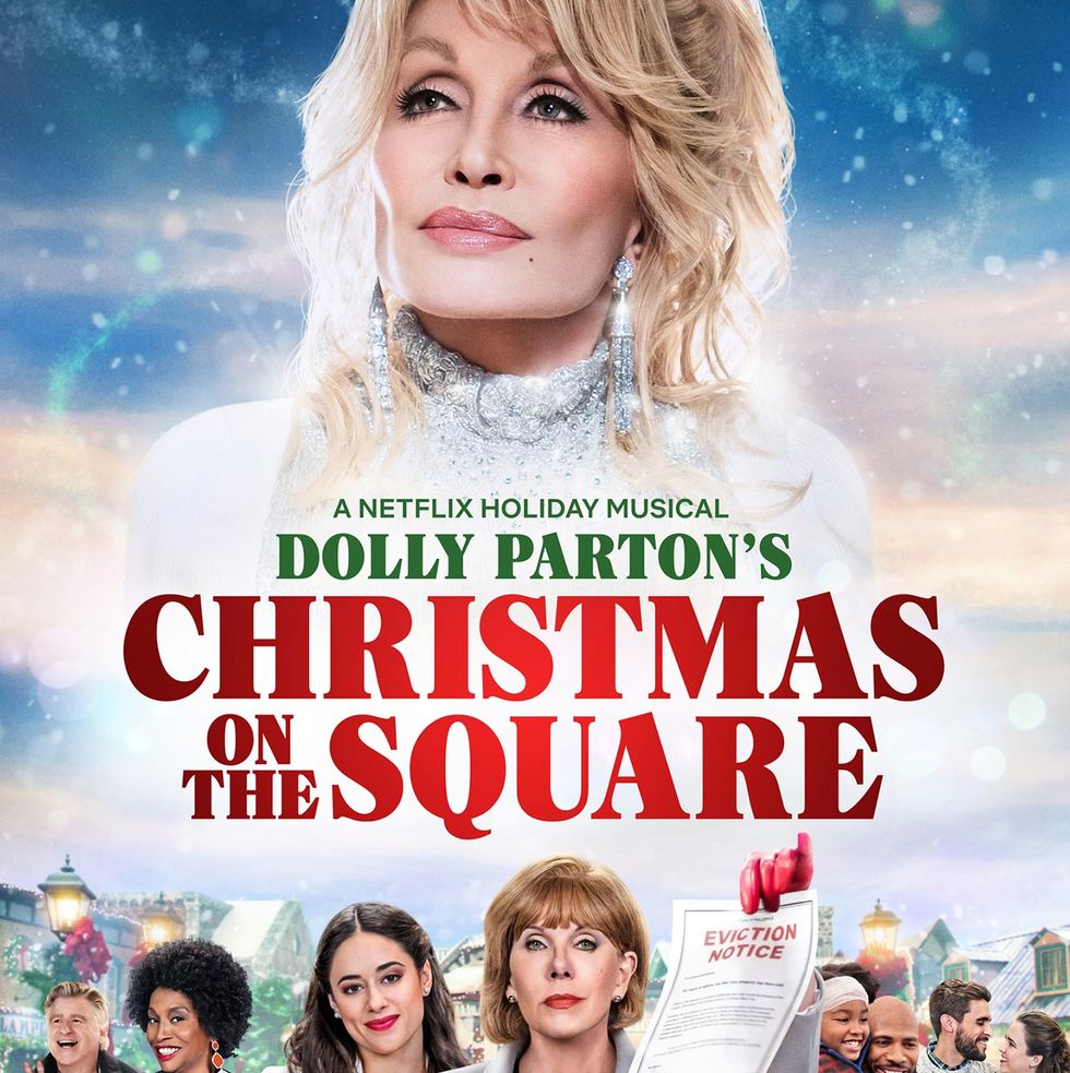 dolly parton's christmas on the square 2020 movie poster