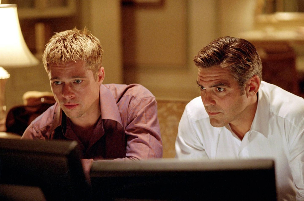 brad pitt george clooney bromance wolfs oceans eleven