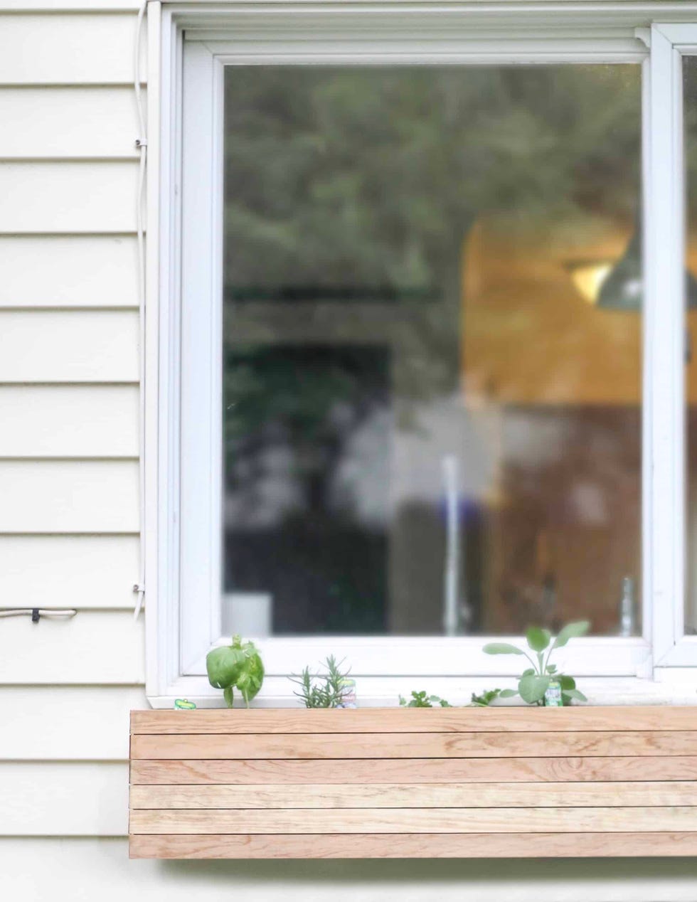 windowsill herb planter