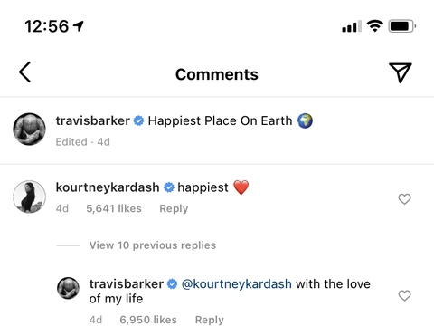 travis barker calls kourtney kardashian the love of his life