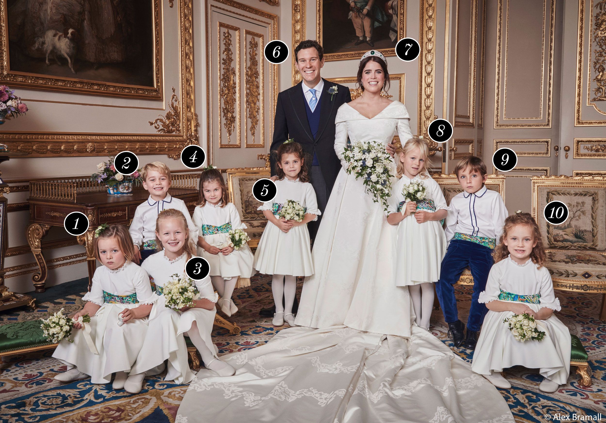 Who's in Princess Eugenie's Royal Wedding Portraits? - Princess Eugenie's  Bridesmaids and Page Boys Portraits