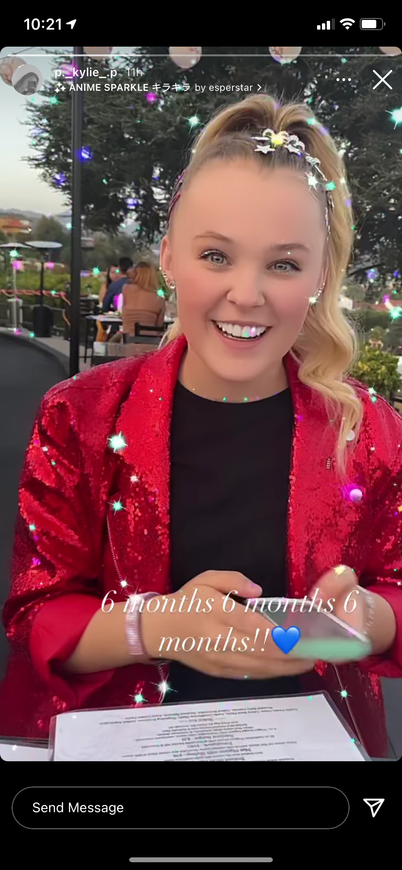 JoJo Siwa Shares an Instagram Post for Her Six-Month Anniversary with