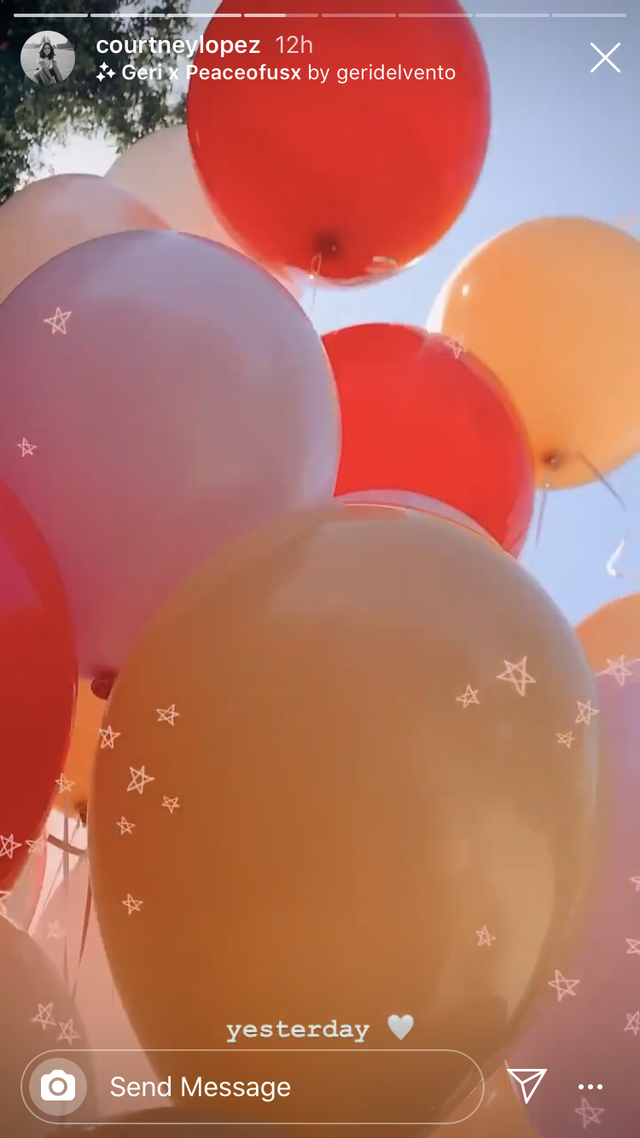 selena's birthday balloons