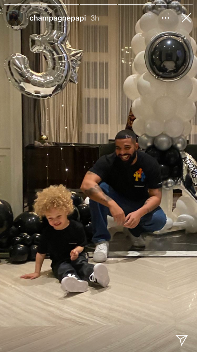 drake son adonis 3rd birthday pictures
