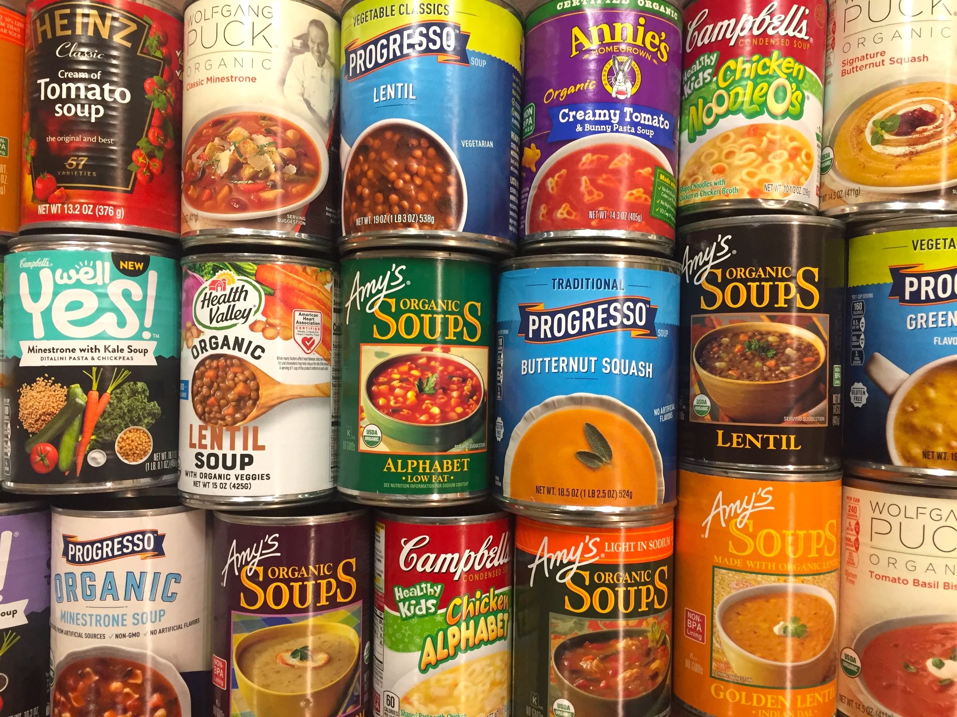 Discounted Soups and Canned Meals