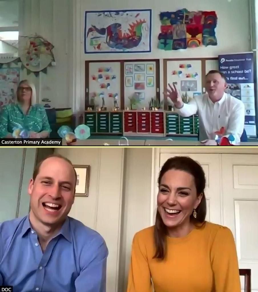 William and Kate on a Video Call
