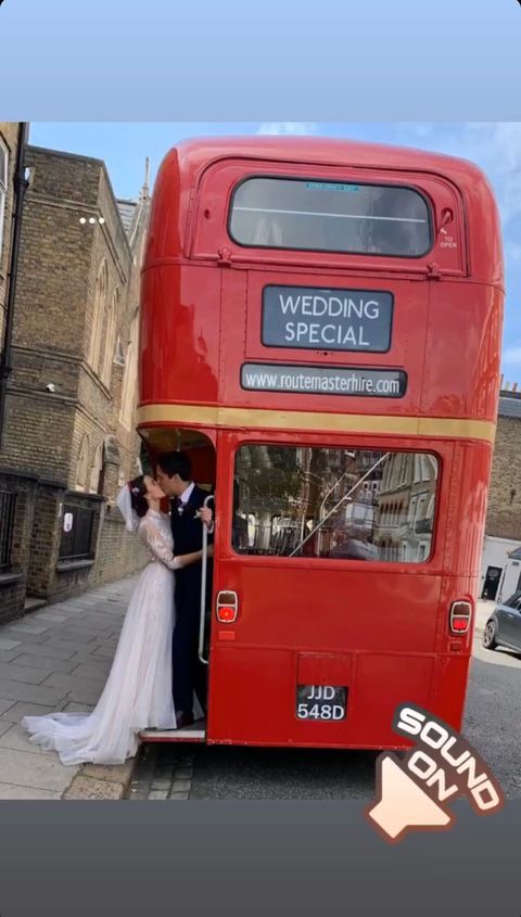 downton wedding bus