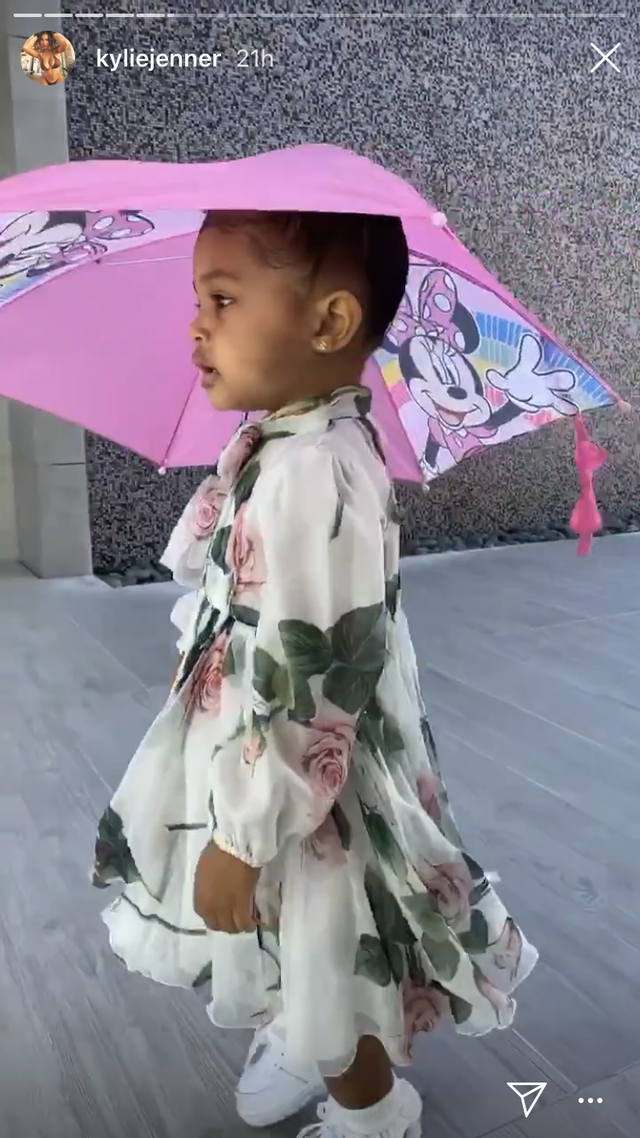 Umbrella, Pink, Child, Fashion accessory, Outerwear, Toddler, Pattern, 