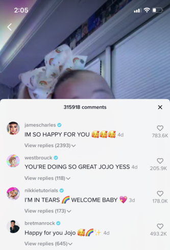 celebrity support for jojo siwa coming out