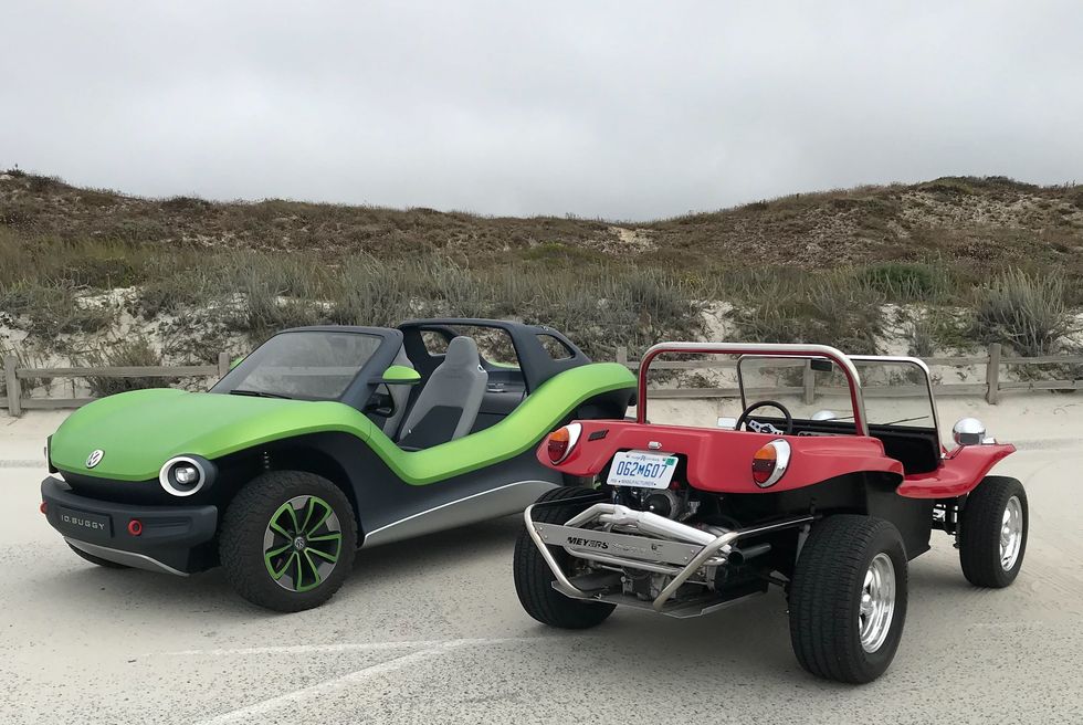 Volkswagen I.D. Buggy and Meyers Manx