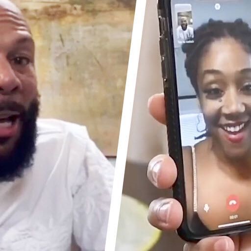 common and tiffany haddish chat over a video call for a new bumble virtual dating feature