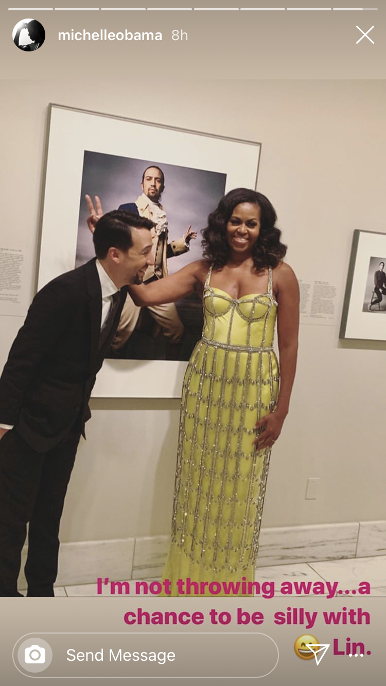 Michelle obama 2024 in yellow dress