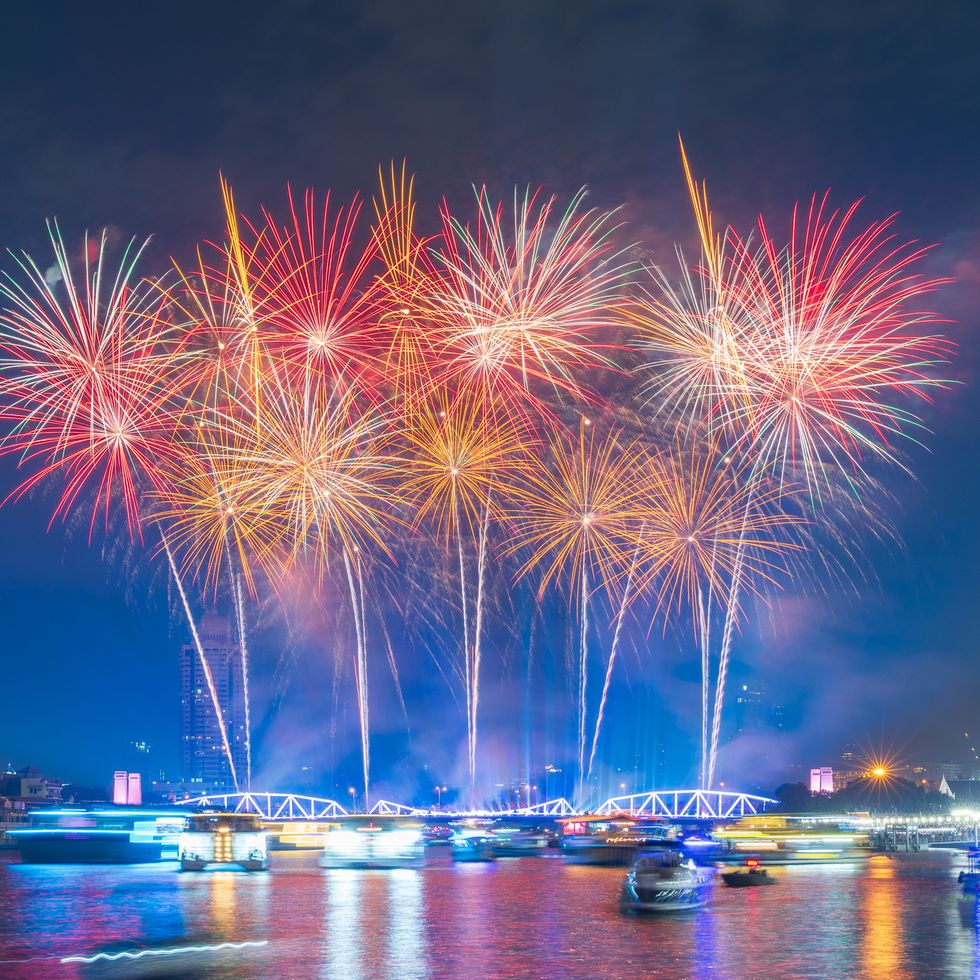 colorful fireworks in major festival