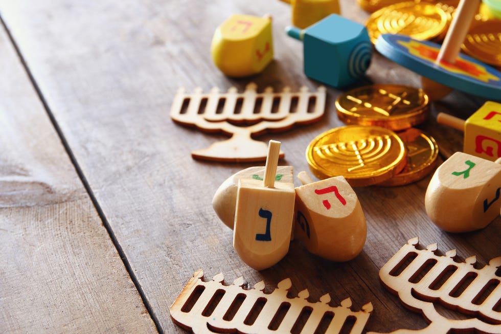 dreidels and gelt