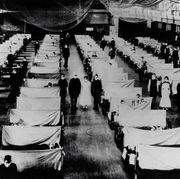 warehouses that were converted to keep the infected people quarantined
