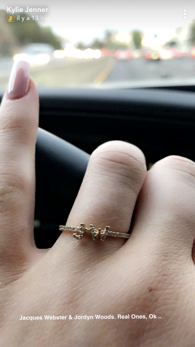 Kylie jenner diamond ring on sale band