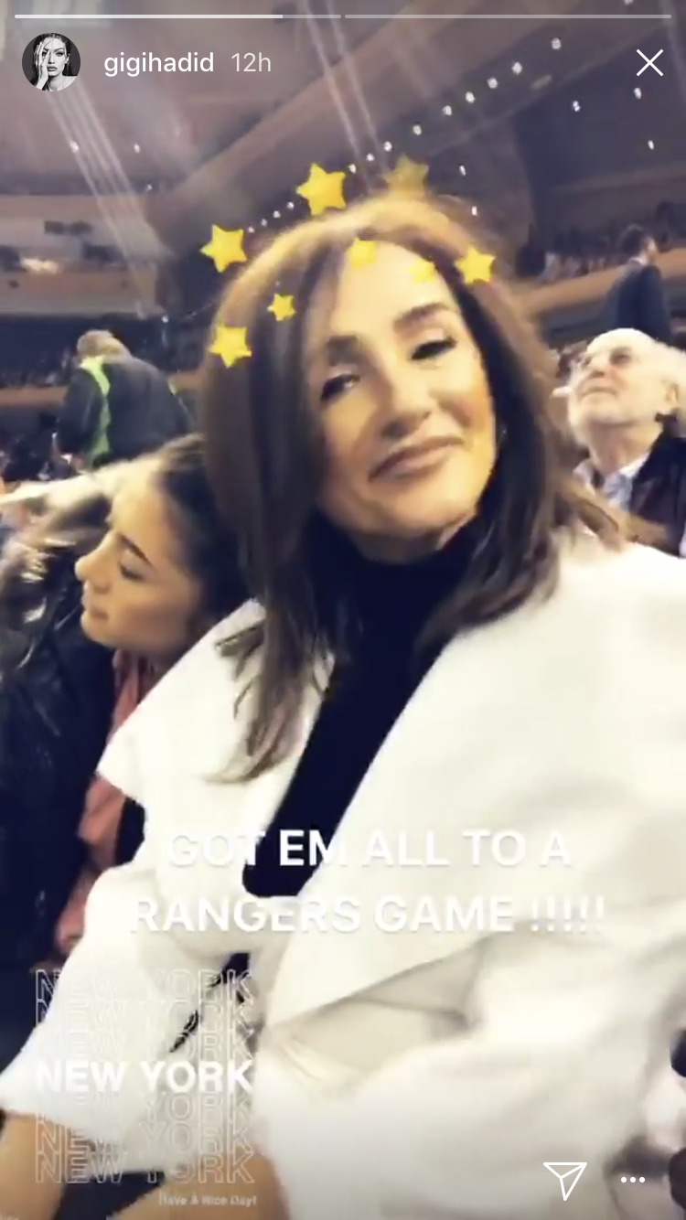 Gigi and Bella Hadid Turned a Rangers Hockey Game Into a Fashion Moment