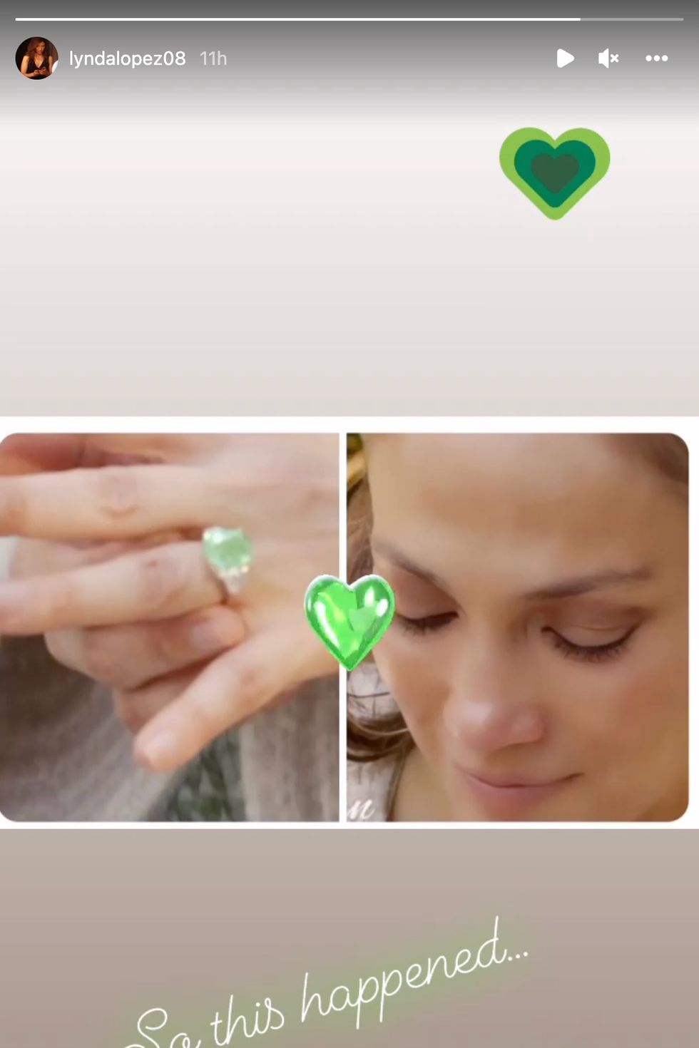 jennifer lopes green diamond engagement ring