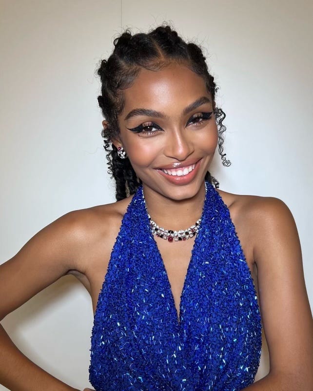 Fashion, Shopping & Style  Yara Shahidi Exudes Elegance in a Met