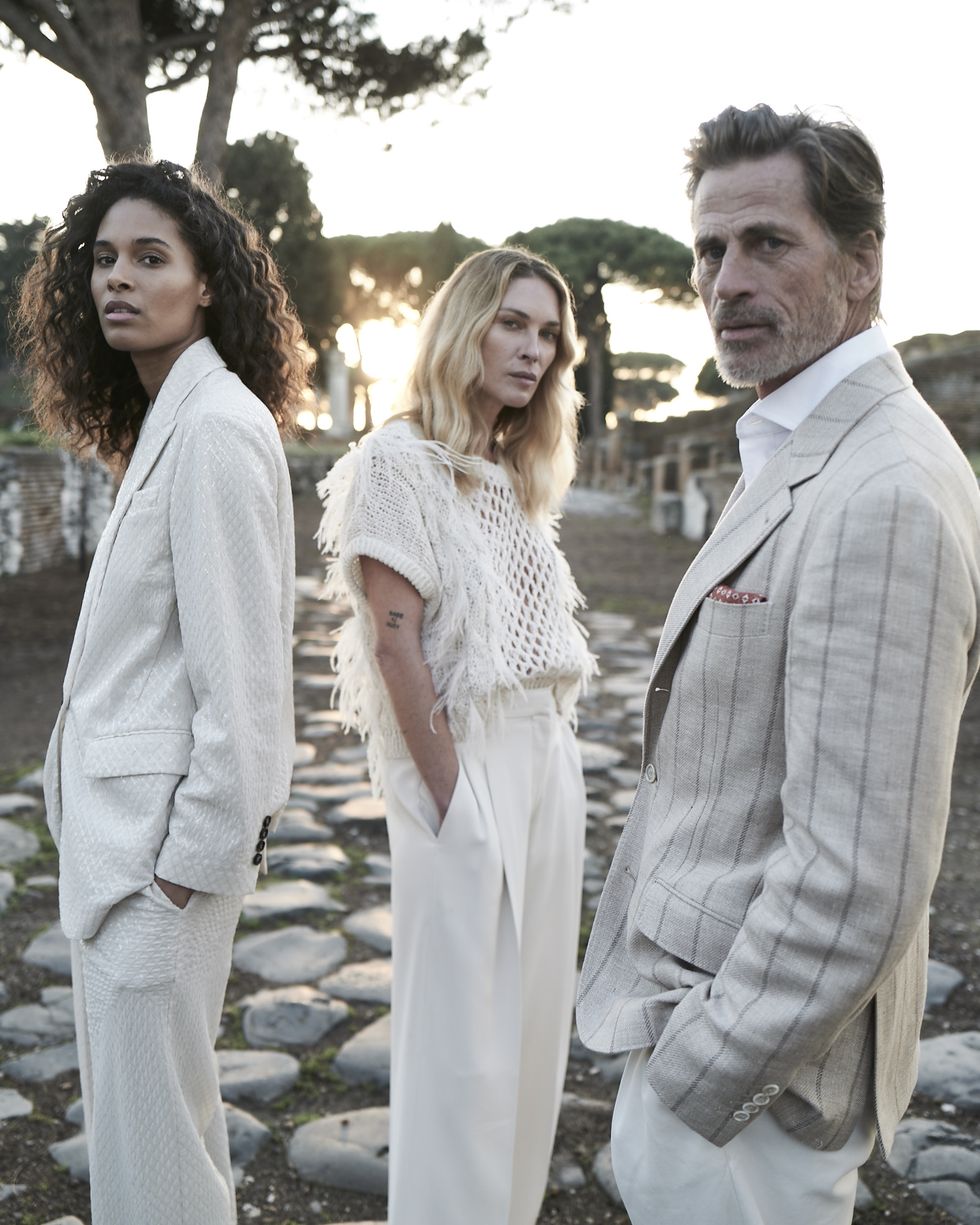 looks from ﻿cucinelli's exclusive icon capsule for neiman marcus