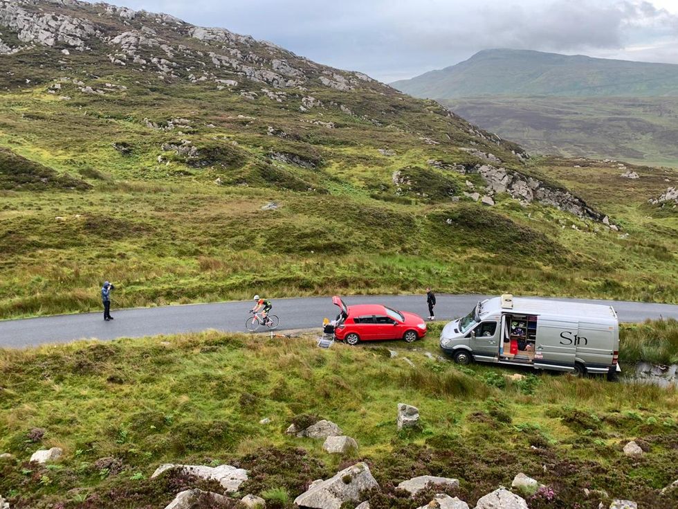 a scenic panorama of mamore gap during mclaughlin's ride
