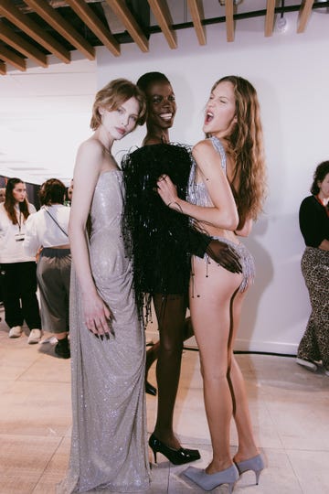 models showcasing stylish outfits at a fashion event