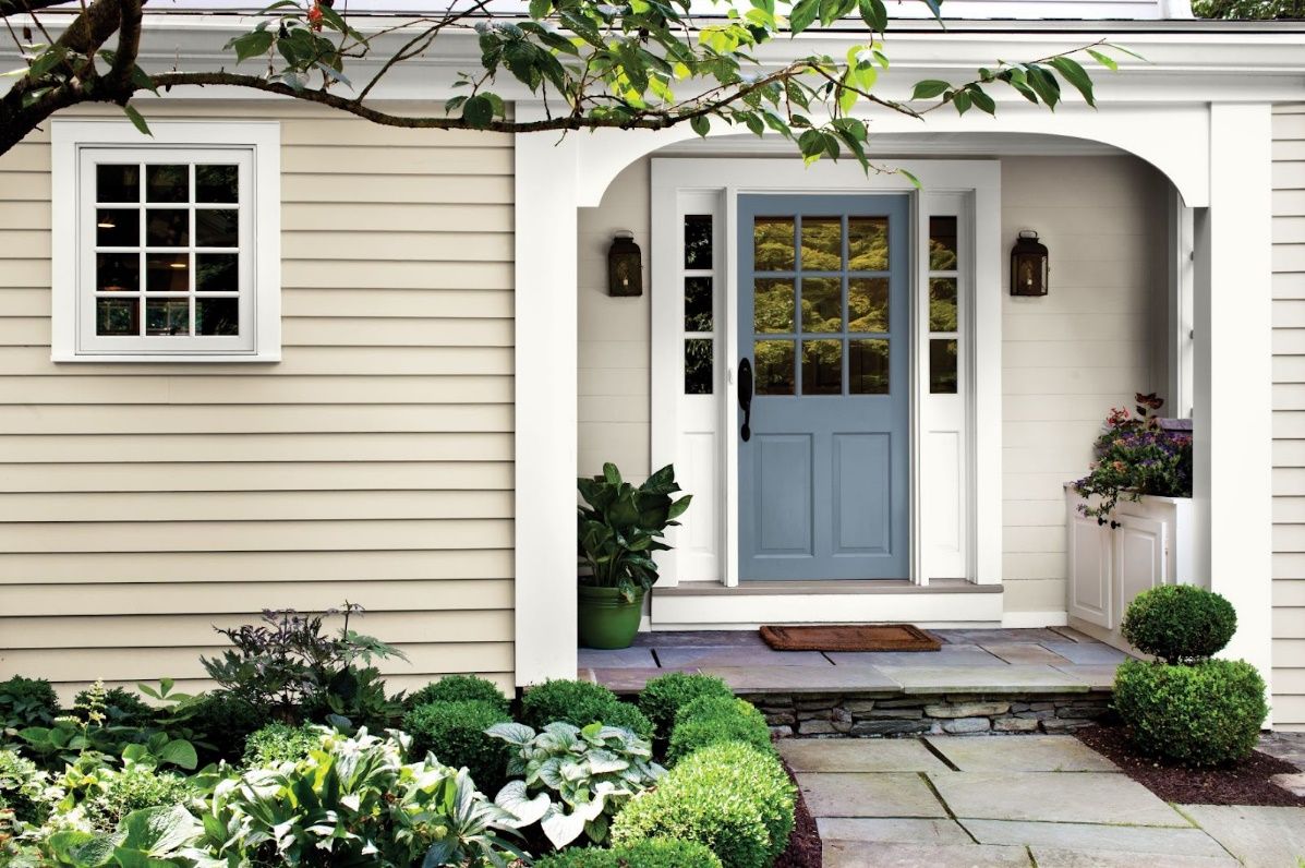 Stylish and Inviting Front Door Colors to Enhance Your Sage Green